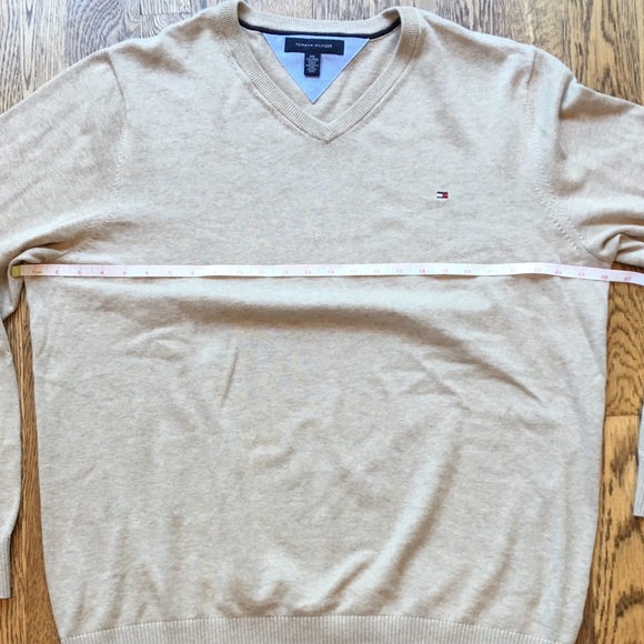 Beige V-Neck Sweater by Tommy Hilfiger - Picture 4 of 6